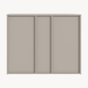Irodai szekrény Kliri acél 100x32x81 cm teveszín [en.casa]