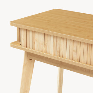 Konzolasztal Tysvær 110x40x78 cm bambusz [en.casa]