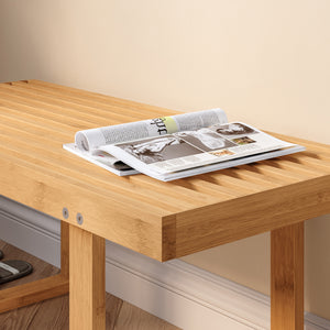 Pad Aarela 91x41x38 cm bambusz [en.casa]