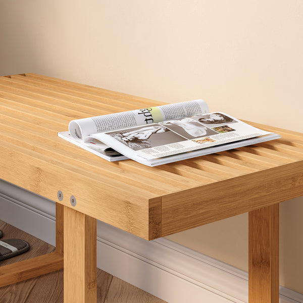 Pad Aarela 91x41x38 cm bambusz [en.casa]