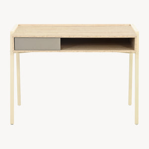 Íróasztal Boderas 107x55x78 cm bézs/travertin [en.casa]