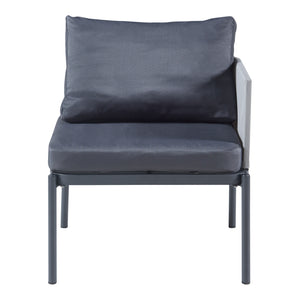 Kerti bútor-szett Accettura 3 részes alumínium szürke [casa.pro]