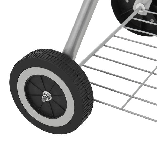 Faszenes gömbgrill Apricena 80x49x47cm fekete [casa.pro]