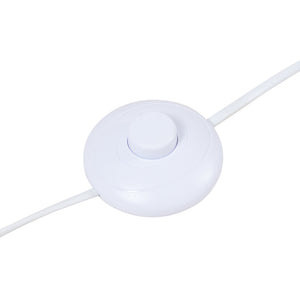 Állólámpa Banchory fém 163 cm fa hatású/fehér [lux.pro]