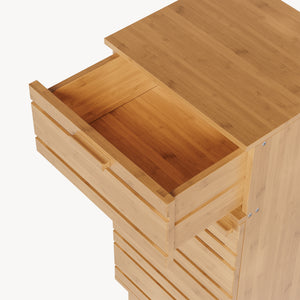 Fürdőszobai szekrény Epind 75x33x30 cm bambusz [en.casa]