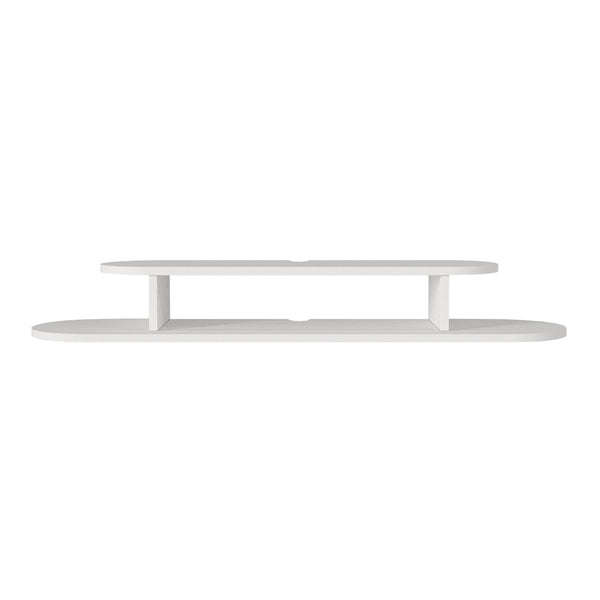TV állvány falra Targema 120x30x16 cm fehér [en.casa]