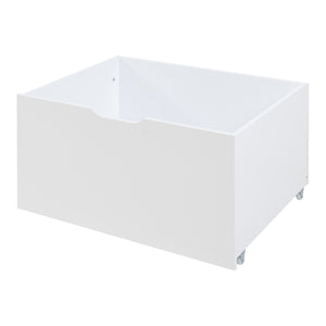 Gyerekágy Surnadal matraccal 90x200 cm fenyőfa fehér/natúr [en.casa]