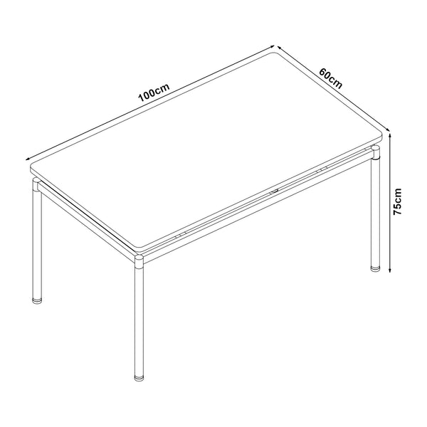 Étkezőgarnitúra Hemnes 4 személyes tölgyfa hatású/világosbarna [en.casa]