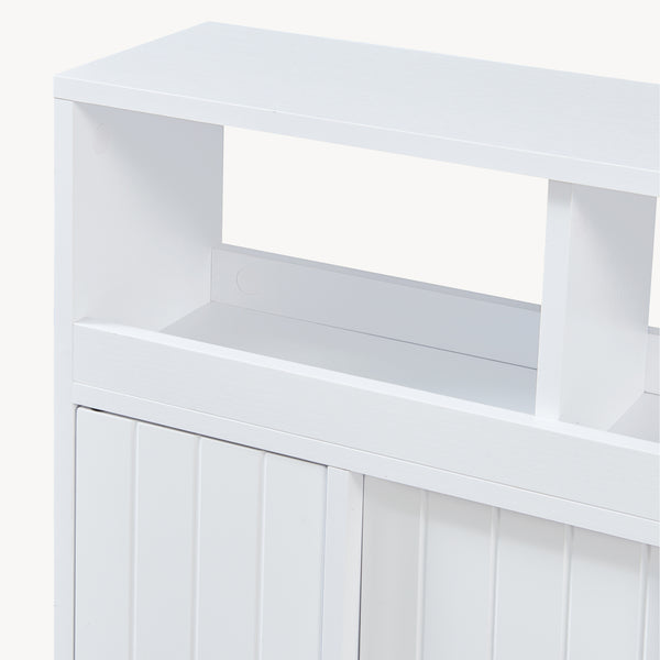 Kerekes kisasztal Fadeskimma 72x70x20 cm Fehér [en.casa]