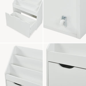 Gyerekpolc Sirlstalo 70x63x30 cm fehér [en.casa]