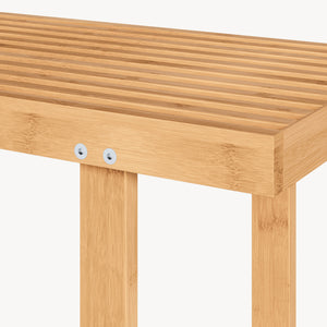 Pad Aarela 91x41x38 cm bambusz [en.casa]
