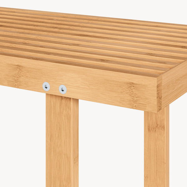 Pad Aarela 91x41x38 cm bambusz [en.casa]