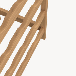 Borospolc Fillby 100x47x29 cm Bambusz Természetes [en.casa]