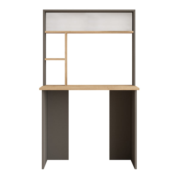 Íróasztal polccal Todi 149x90x52 cm [en.casa]