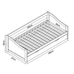 Heverő kihúzható pótággyal Klara több színben [en.casa] 