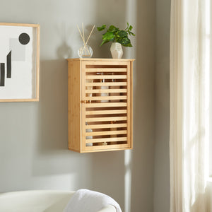 Fürdőszobaszekrény Järfälla 55x37x16 cm bambusz [en.casa] - premiumXL