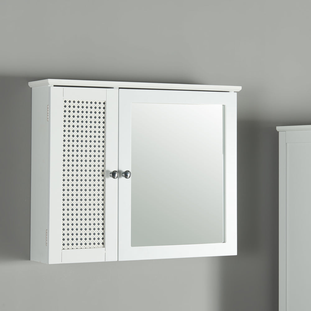 Tükrös szekrény Karlsøy 50x60x15cm fehér [en.casa] - premiumXL