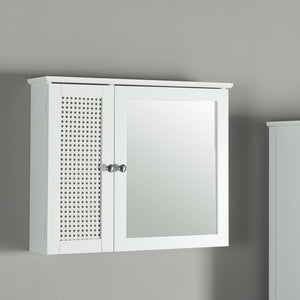 Tükrös szekrény Karlsøy 50x60x15cm fehér [en.casa] - premiumXL