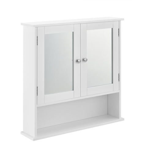 Fürdőszobaszekrény Locust 58x56x13 cm fehér [en.casa] - premiumXL