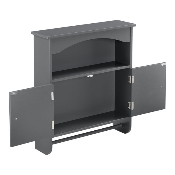 Fürdőszobai szekrény Graz 61x53x15 cm törölközőtartóval, különböző színekben MDF en.casa