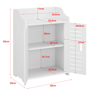 Fürdőszoba alsó szekrény Trosa 1 sötétszürke/fehér WPC [en.casa]  