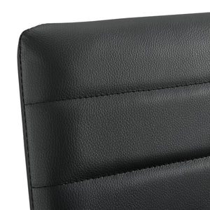  Bárszék 2 db-os szettben acél lábakkal műbőr kárpitozott ülőfelülettel 96 cm magas fehér/fekete [en.casa]®