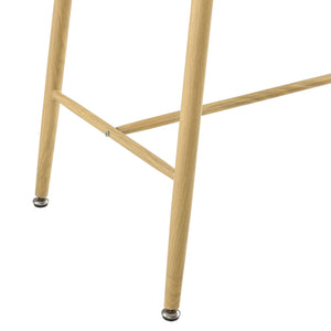 Bárasztal 110 x 50 x 90cm MDF fémlábakkal party asztal könyöklő fehér/fekete [en.casa]®