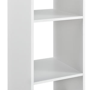 Bárasztal [en.casa]® 70 x 70 x 110 cm, melaminborítású forgácslap, 3 polccal