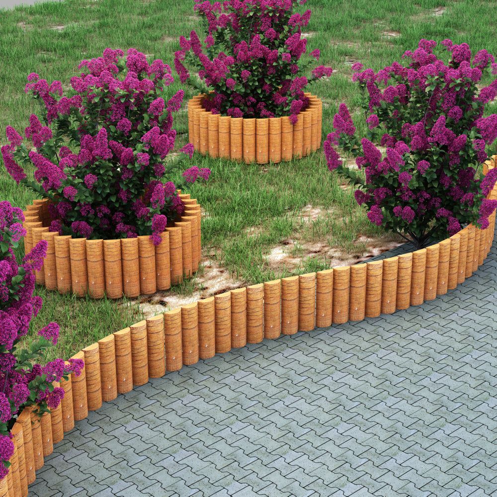 Paliszád Rotta 150x20cm natúr [en.casa]