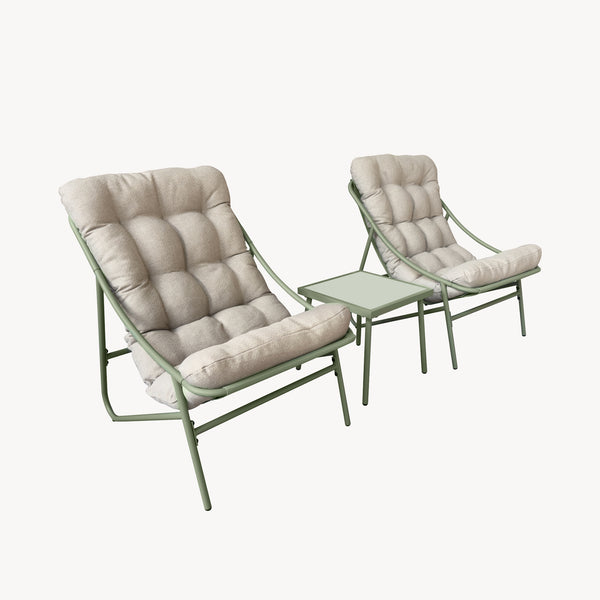 Kerti bútor szett Trölleping 3 részes [en.casa]