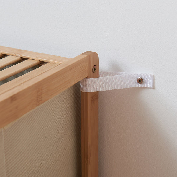 Textil fiókos komód Maldon natúr/bézs [en.casa]