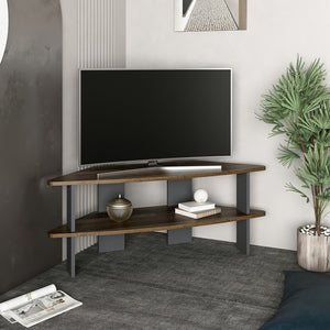 TV-asztal Fredensborg 45x116x40 cm antikfa hatás / antracit [en.casa]