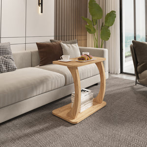 C-alakú gurulós kisasztal Stattela 59x35x56 cm [en.casa]