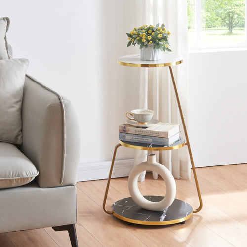 Sipoo dohányzóasztal 74x46x37cm különböző színekben [en.casa] - premiumXL