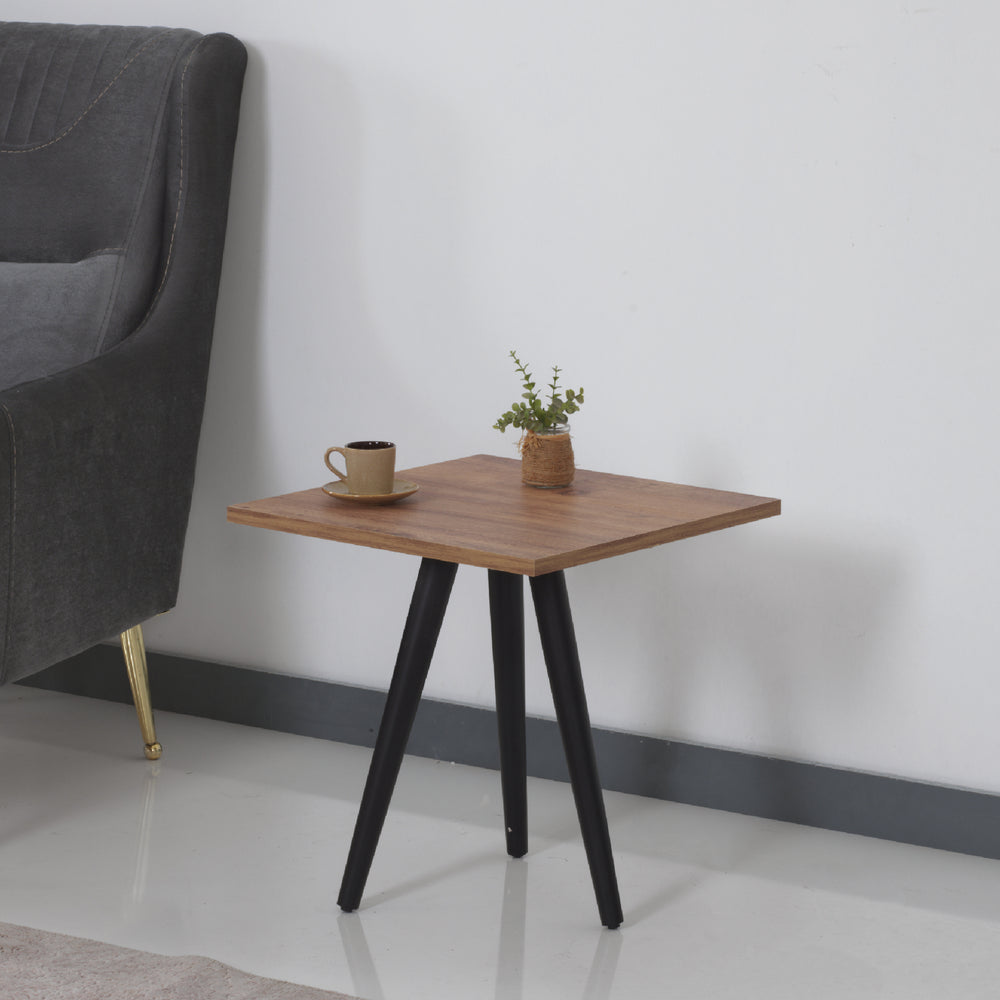 Dohányzóasztal Ballerup 50 x 45 x 45 cm fekete / dió - megjelenés [en.casa] - premiumXL