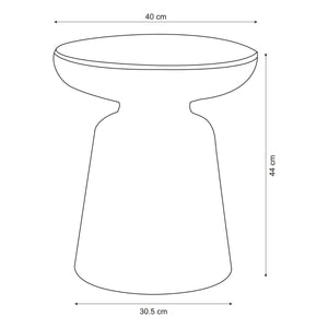 Kisasztal Posio 44xØ40 cm [en.casa]