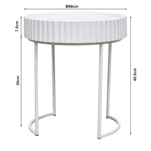 Kisasztal Rill 46xØ40 cm [en.casa]