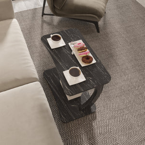 C-alakú gurulós kisasztal Stattela 59x35x56 cm [en.casa]