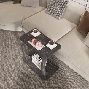C-alakú gurulós kisasztal Stattela 59x35x56 cm [en.casa]