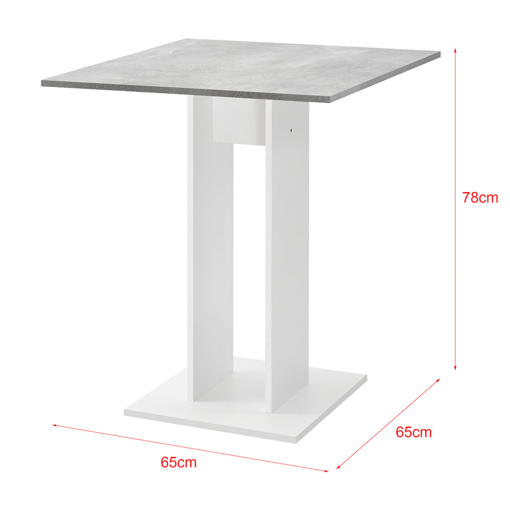 Étkezőasztal Lindesnes 65x65x78 cm különböző színekben en.casa - premiumXL
