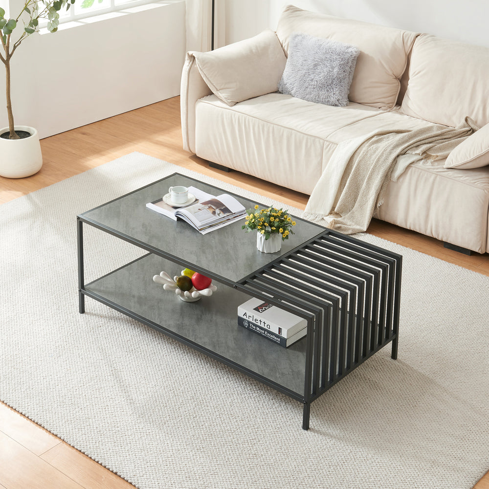 Dohányzóasztal Pärghos 120x60x45 cm [en.casa]