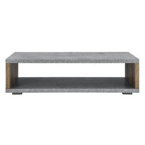 [en.casa]® Modern Dohányzóasztal - MDF-lap - Fémvázas - Nappali Asztal