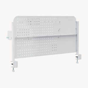 Asztallapra rögzíthető perforált rendszerezőtábla íróasztalhoz Sauda 114x68 cm acél [en.casa]