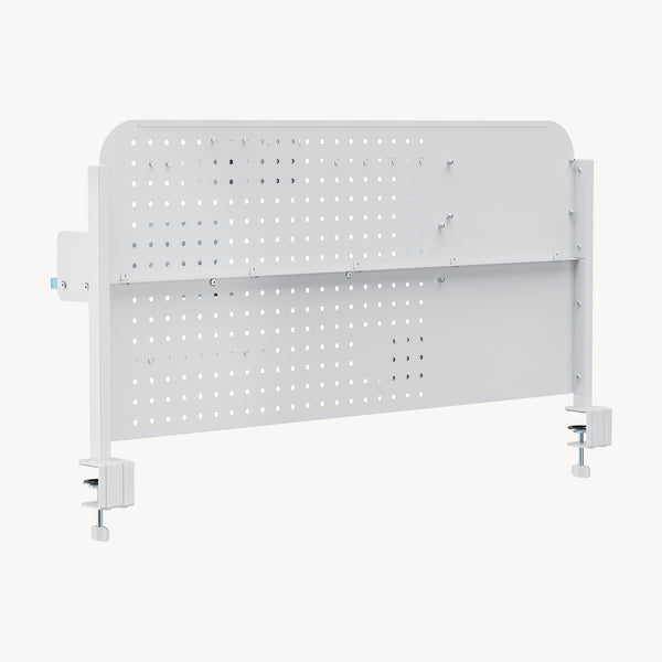 Asztallapra rögzíthető perforált rendszerezőtábla íróasztalhoz Sauda 114x68 cm acél [en.casa]