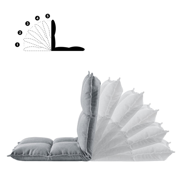 Padlószék Deinze 2 darabos szett állítható háttámlával [en.casa]