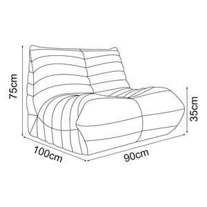 Fotel Kodsø 75x90x100 cm [en.casa]
