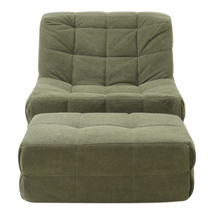 Fotel lábtartóval Koskyvn textil [en.casa]