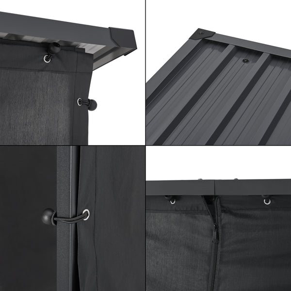 Tűzifa állvány Yakutat fekete több méretben [casa.pro]