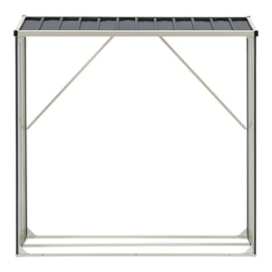 Tűzifatároló Kalmar antracitszürke több méretben [casa.pro]