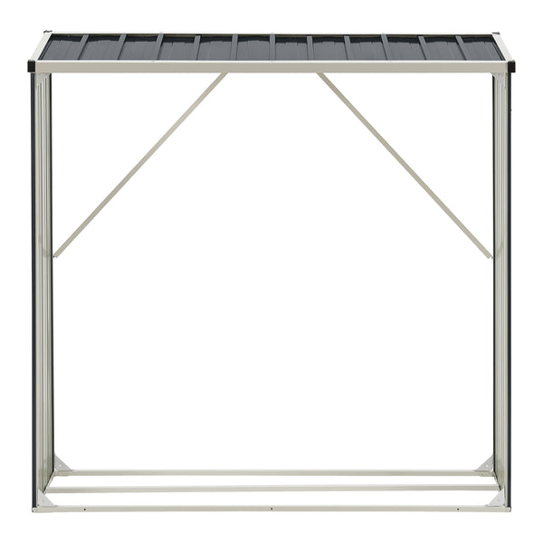 Tűzifatároló Kalmar antracitszürke több méretben [casa.pro]